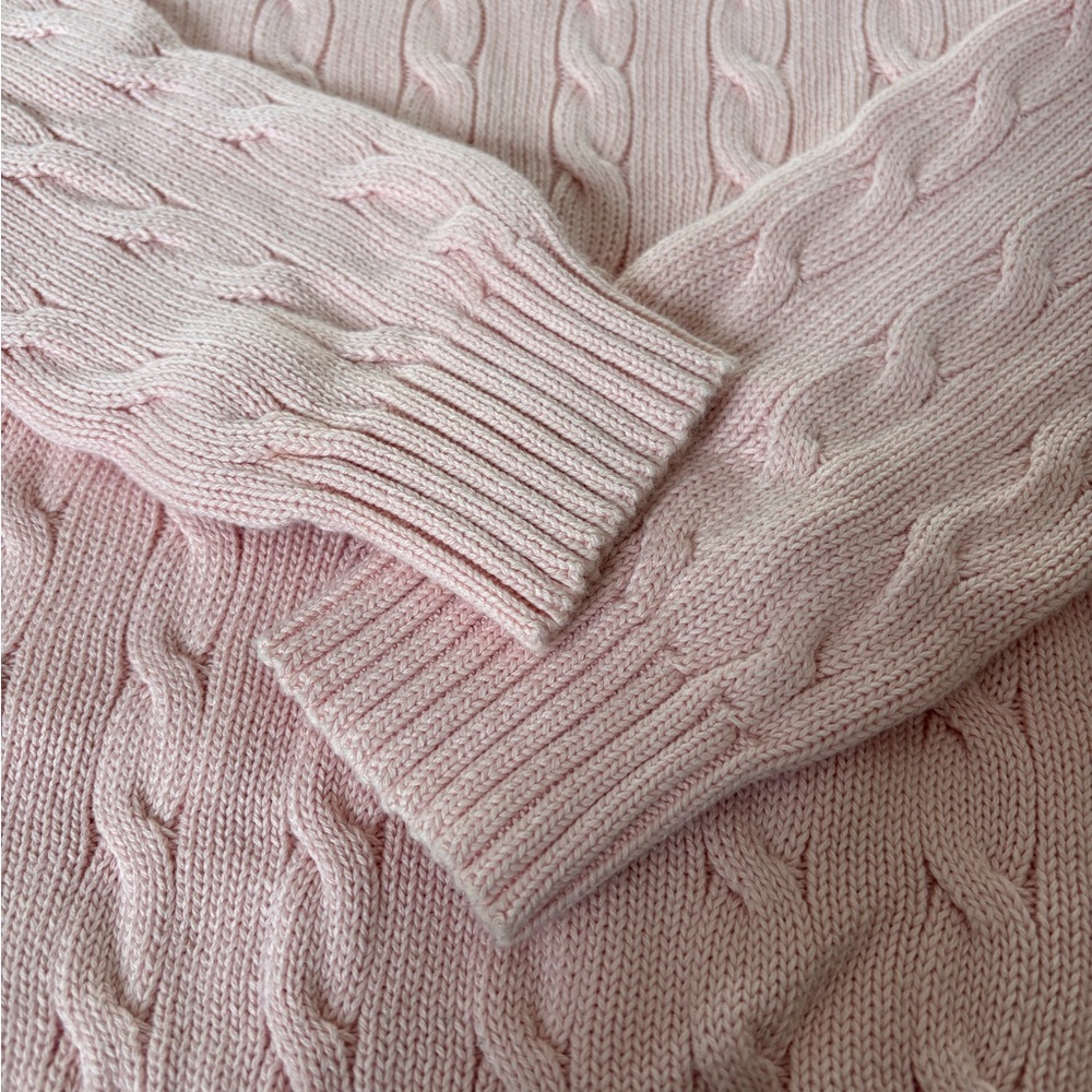 Ralph Lauren Pink Cable Knit Sweater - Picture 4 of 8